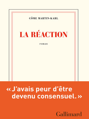 cover image of La réaction